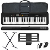 Combo Teclado Casio Ct S200 + Funda + Soporte + Fuente