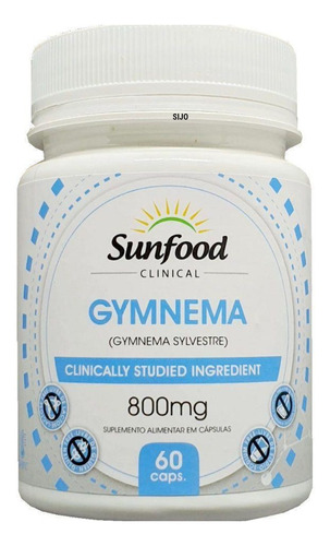Gymnema - 60 Cápsulas - Importado Sunfood Eua