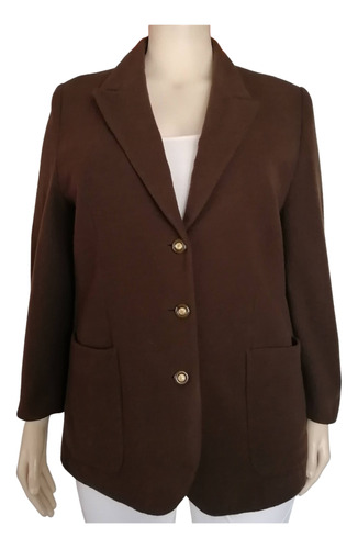 Chaqueta Blazer Mujer Lana Talla Xl Impecable