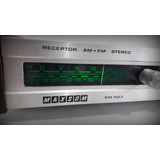   Receiver Vintage Amplificador Maxsom Fm Estéreo Aux Tape