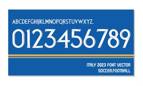 Tipografía Italia Font Vector 2023 Archivo Ttf, Ai, Eps.