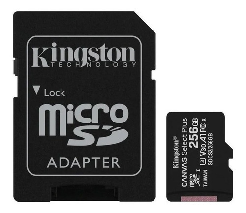 Memoria Flash Kingston Canvas Select Plus 256gb Microsdxc