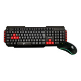 Kit Teclado E Mouse Gamer Redshot Led Oex Game Tm307 Preto