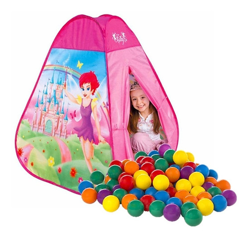 Casita Carpa Niños Pelotero + 100 Pelotas Juego Chicos--18 C