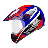 Capacete Feminino Ebf Cross Super Motard Fada Preto / Branco