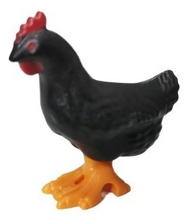 Playmobil Gallina Negra Ave Pajaro Animales De Campo Granja