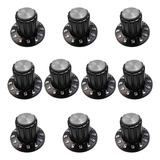 10x Knob Redondo Numerado Estriado C/ Parafuso 1426 Cinza