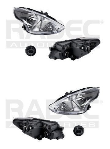 Par Juego Faros Nissan Versa 2015 - 2016 Depo Sxc