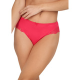 Tanga Panty En Microfibra Con Encaje 1673 Brasjade