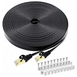 Cat 8 Ethernet Cable 75 Ft, Busohe High Speed Flat Internet