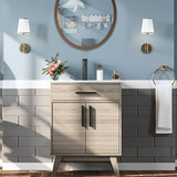 Vanity De Baño Amerlife 24.5  Con Lavabo Integrado Y Diseño 
