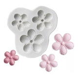 Molde De Silicona Fondant 3 Flores