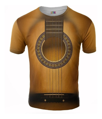 Remera Guitarra Criolla Música Artemix Ax-0238 