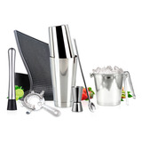 Kit Coqueteleira Tipo Boston Profissional Completo P/ Drinks