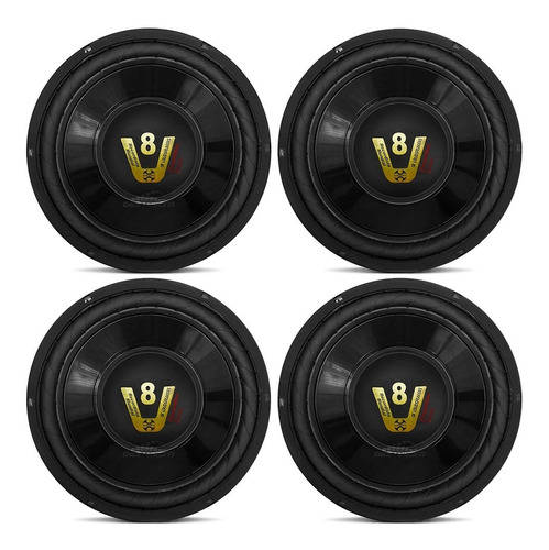 4 Alto Falantes 12 Pol. Compet Subwoofer 200w Rms 4 Ohms