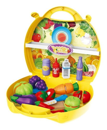 Valijita Picnic Didática C/frutas De Juguete Zippy Toys