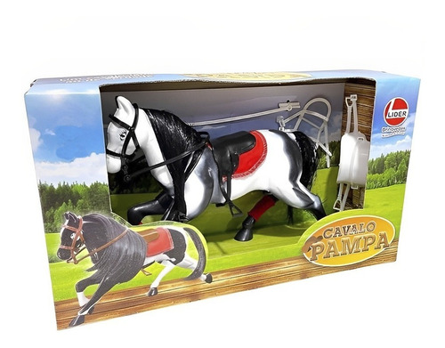 Cavalo Pampa Crina E Rabo Longos 2461 - Líder Brinquedos