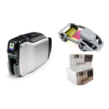 Kit Impresora Credenciales Zebra Zc300dual Ribbon+pvc+cardst