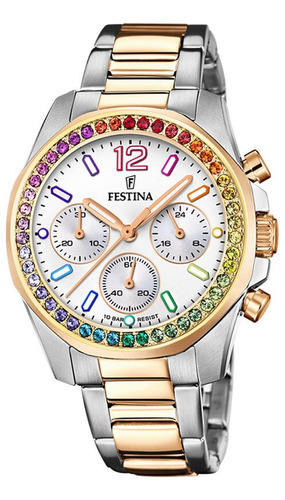 Reloj Festina F20608.2 Para Mujer Cronografo Cuarzo
