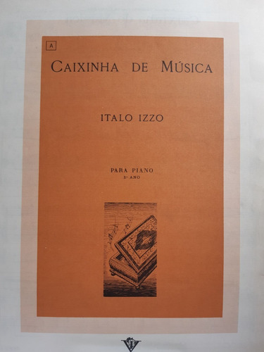 Partitura Piano Caixinha De Música Italo Izzo