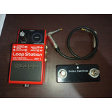 Pedal De Efeito Boss Loop Station Rc-1  Vermelho