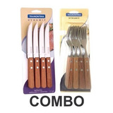 Set Cubiertos Tramontina Dynamic Cuchillo Y Tenedor X 24 U