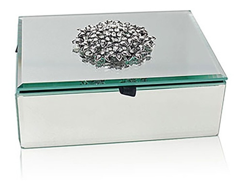 Caja Alhajero Joyero Organizador Vidrio Espejado Grande Deco