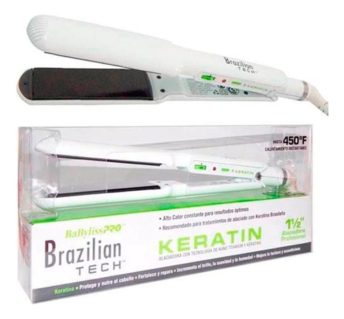 Planchita De Pelo Babyliss Keratin Brazilian + Regalo