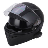 Casco Bluetooth Para Moto Abatible, Antivaho, Doble Visera F