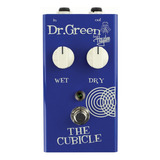 Pedal Dr Green The Cubicle Reverb Para Bajo Color Azul