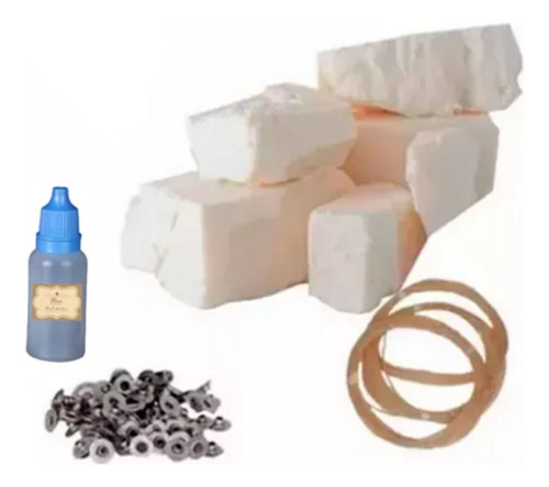 Kit Velas Soja  2kg Cera + Pabilo + Ojalillos + Esencia