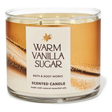 Velas Diseños Navideños Bath And Body Works Grande 411g Color Café Fragancia Warm Vanilla Sugar Atemporal