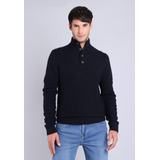 Sweater Zipper Button Guy Laroche Glsw986ne