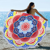 Lewelove Mandala Oversized Round Lotus Beach Towel Manta Bor