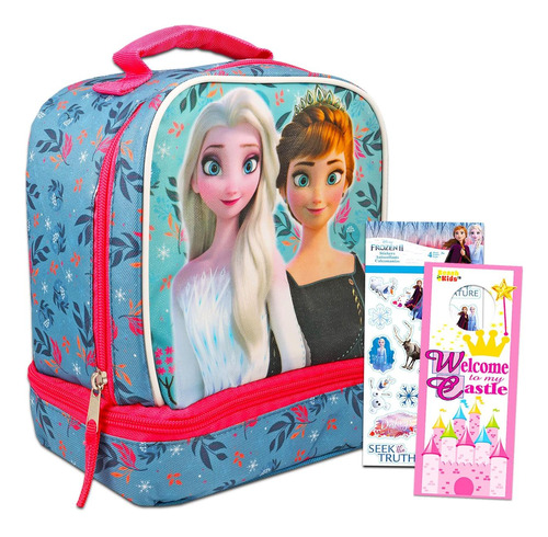 Disney Frozen Lunch Box Set Actividades Viaje ' Bolsa Con Y