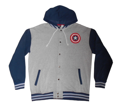 Campera Deportiva - Xxl - Capitan America - Original - 248