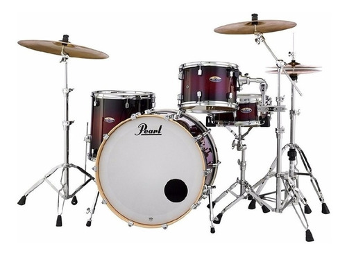 Batería Pearl Decade Bombo De 22 Gloss Deep Red Burst Cuo