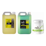 Shampoo +  Enjuague  + Baño De Crema X 1 Kg Ph Acido Nex 