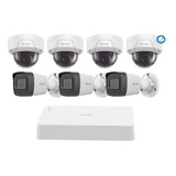 Kit 7 Camaras Ip 2 Mpx Nvr 8 Ch Poe Hikvision Bala 1080p