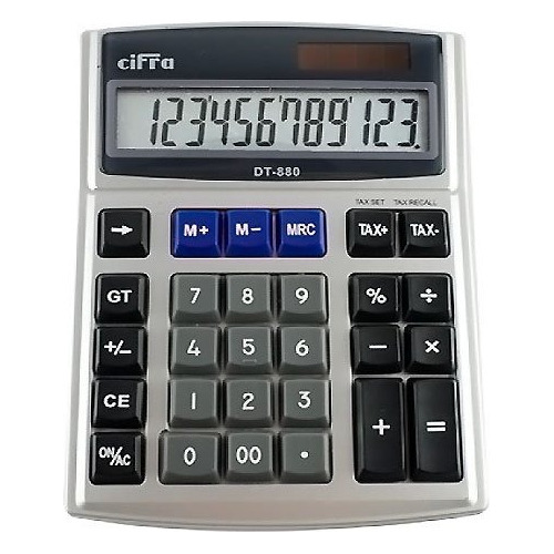 Calculadora De Escritorio Cifra Dt 880 12 Digitos Grandes