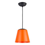 Luminária Pendente Lephare Decoração Sala Cozinha Cor Laranja 110v/220v