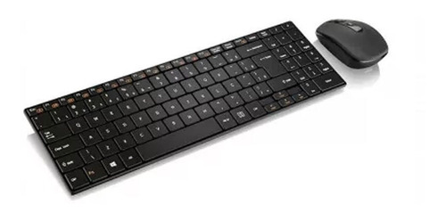 Teclado E Mouse Sem Fio 2.4 Ghz Multimídia Usb Slim - Tc202