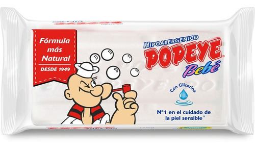 Popeye Jabon En Barra Bebe Blanco170g