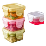 Kit 3 Pacotes De Mini Pote Para Lanche 4 Cm Cores Aleatórias