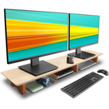 Aothia Large Dual Monitor Stand Riser, Estante De Escritorio