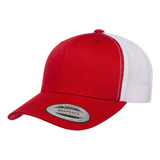 Yupoz Yp Classics Retro Trucker Gorra 2 Tonos, Rojo/blanco