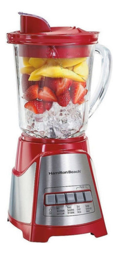 Licuadora Power Elite Hamilton Beach Tritura Hielo 58147r Color Rojo