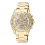 Reloj Michael Kors Mk Mk6538 Dorado Pave Cronógrafo Original