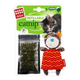 Juguete Premium Gigwi  Oso Rellenable Con Catnip Para Gato