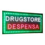 Cartel Led Drugstore Abierto Maxikiosco O La Q` Quieras Pedi